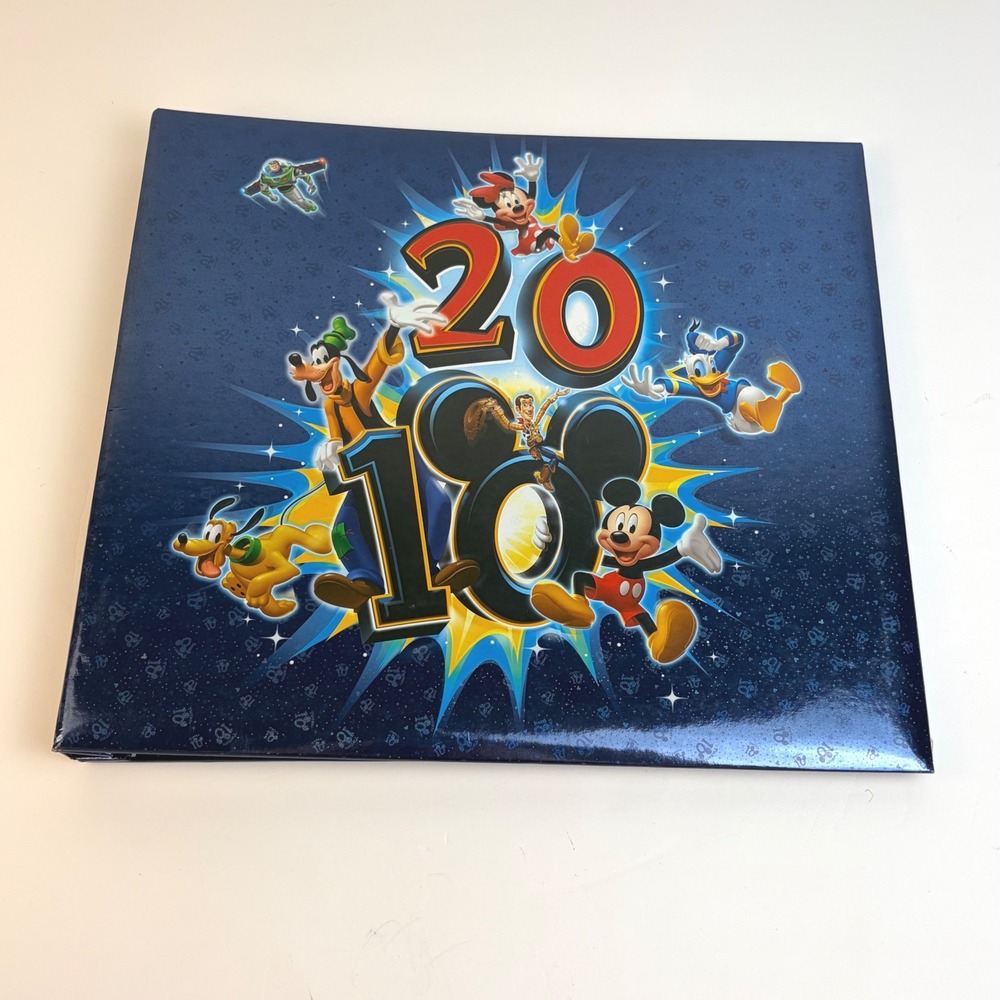 Walt Disney World 2010 Mickey Fab 5 Toy Story Scrapbook Album 12x12 15 Page Read